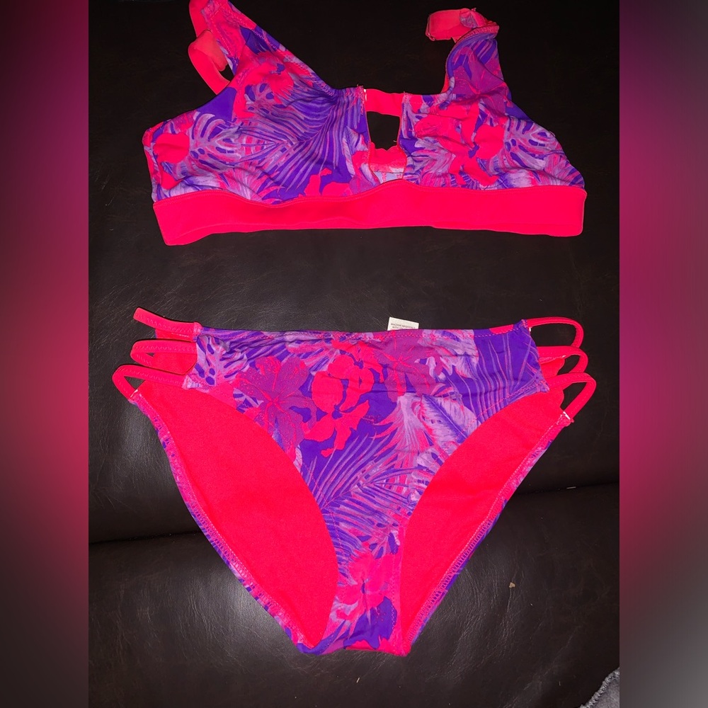 Pink and purple swimsuit